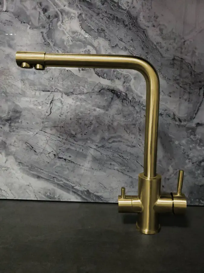 Смеситель для кухни Nett FG-33 Frosh с подключением к фильтру Золотой (NET-033320) - фото 4