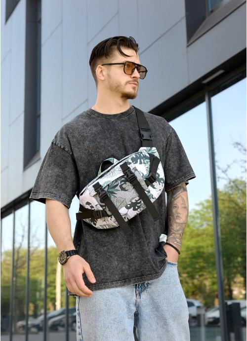 Поясная сумка мужская Sambag Leaves тканевая (1124038721)