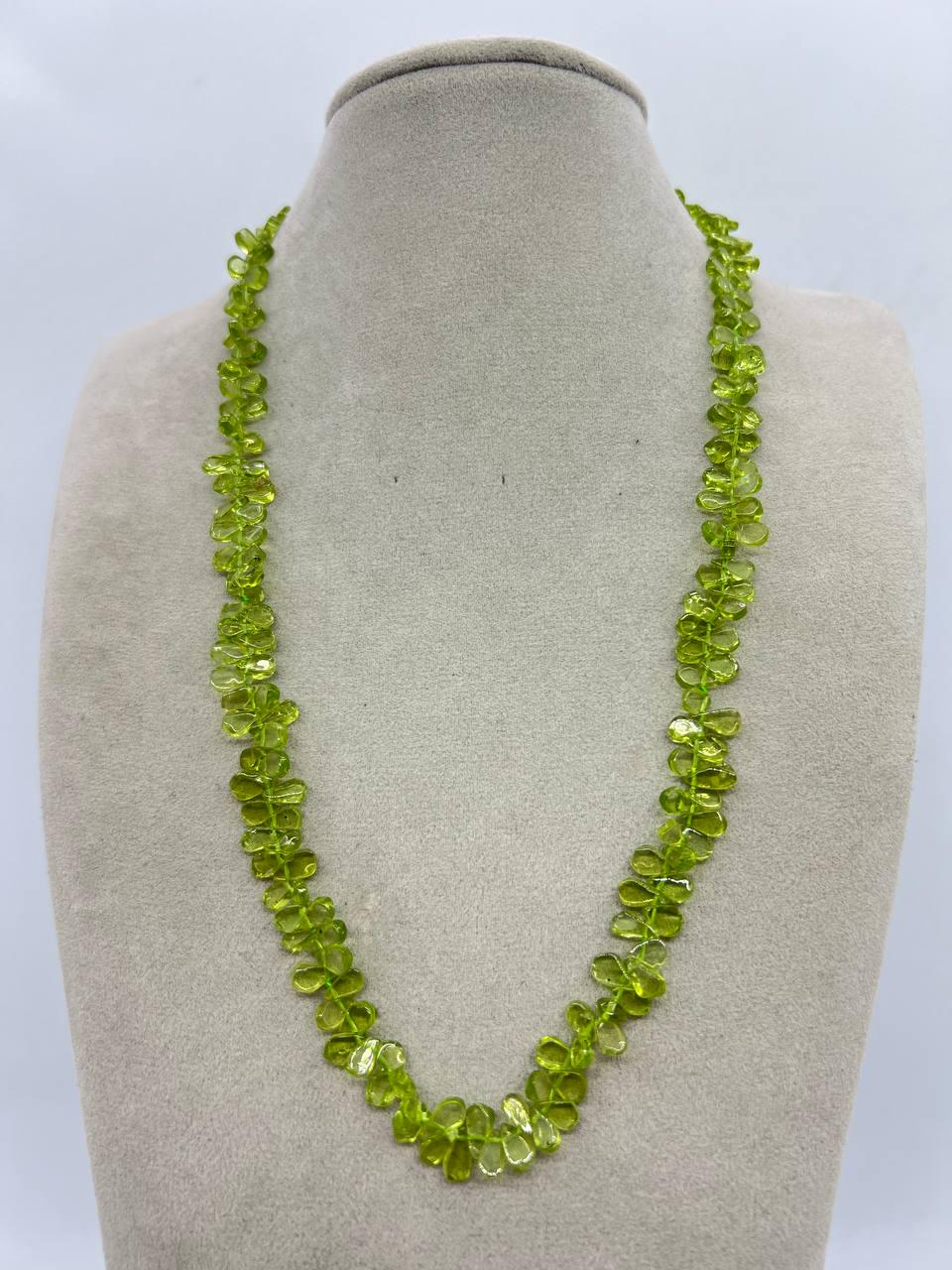 Бусы перидот 44 см Зеленый (11205)