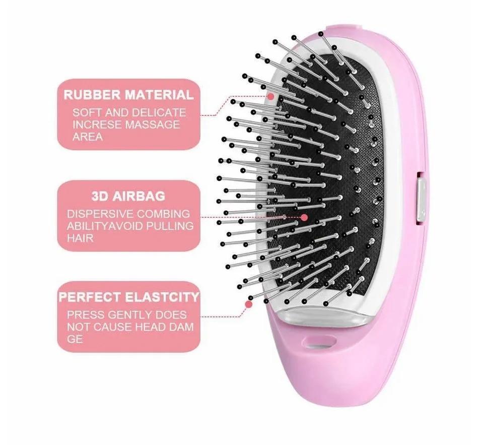 Расческа с функцией ионизации Ionic Electric Hairbrush - фото 3