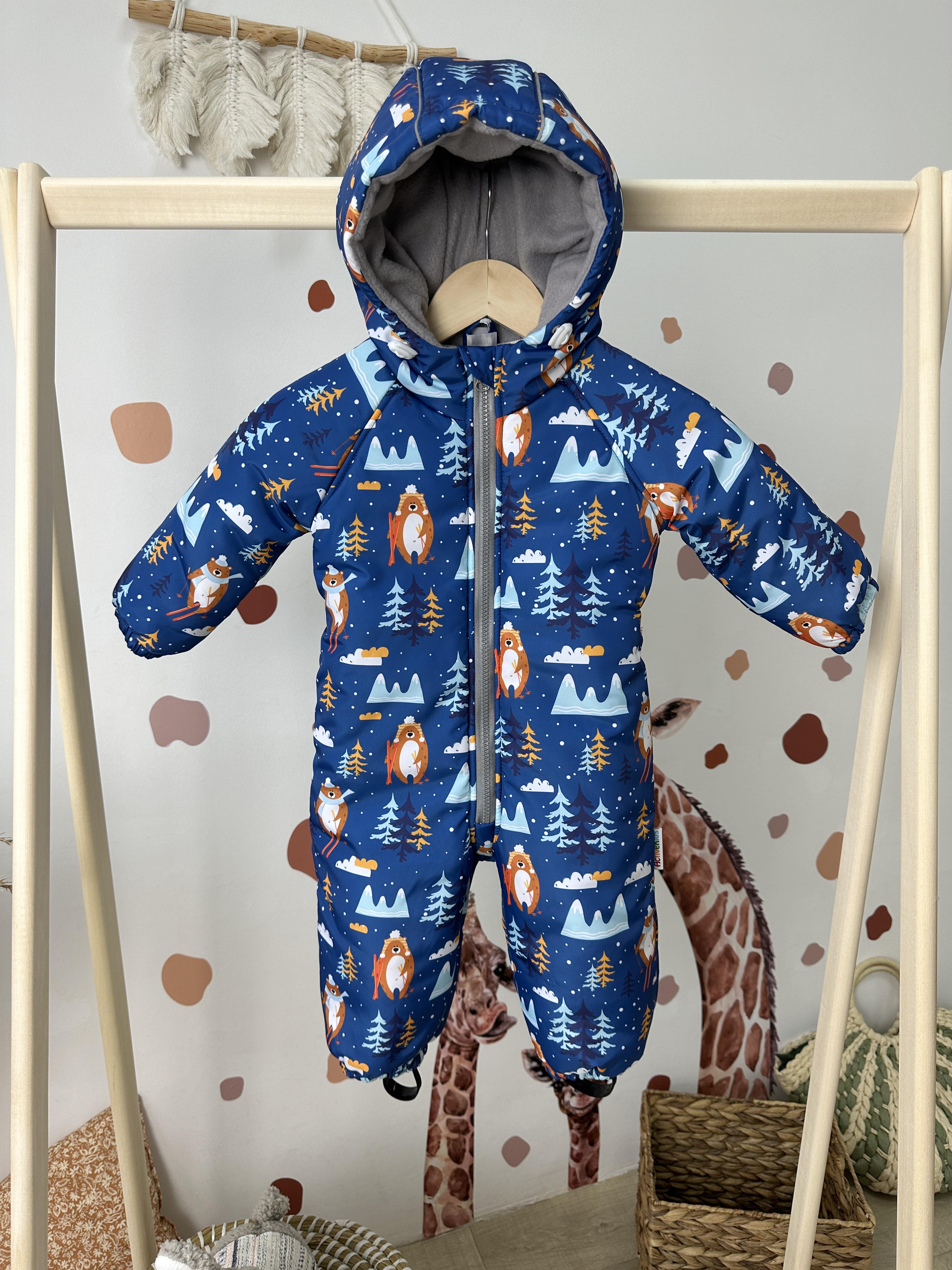 Комбинезон детский зимний Arctic с принтом 80 см (13046730)