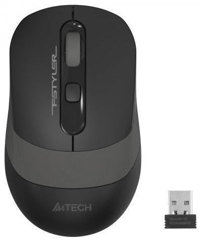 Компьютерная мышка бесшумная A4Tech Fstyler FG10S 2000 dpi USB Wireless Черный/Серый (2881181806)