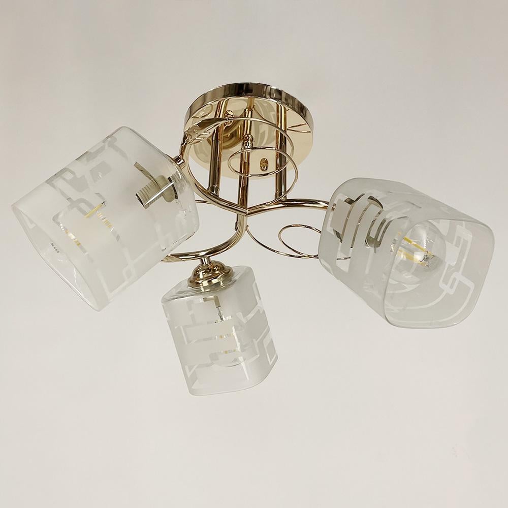 Люстра стельова Light House LNF-17482/3 FGD Золотий