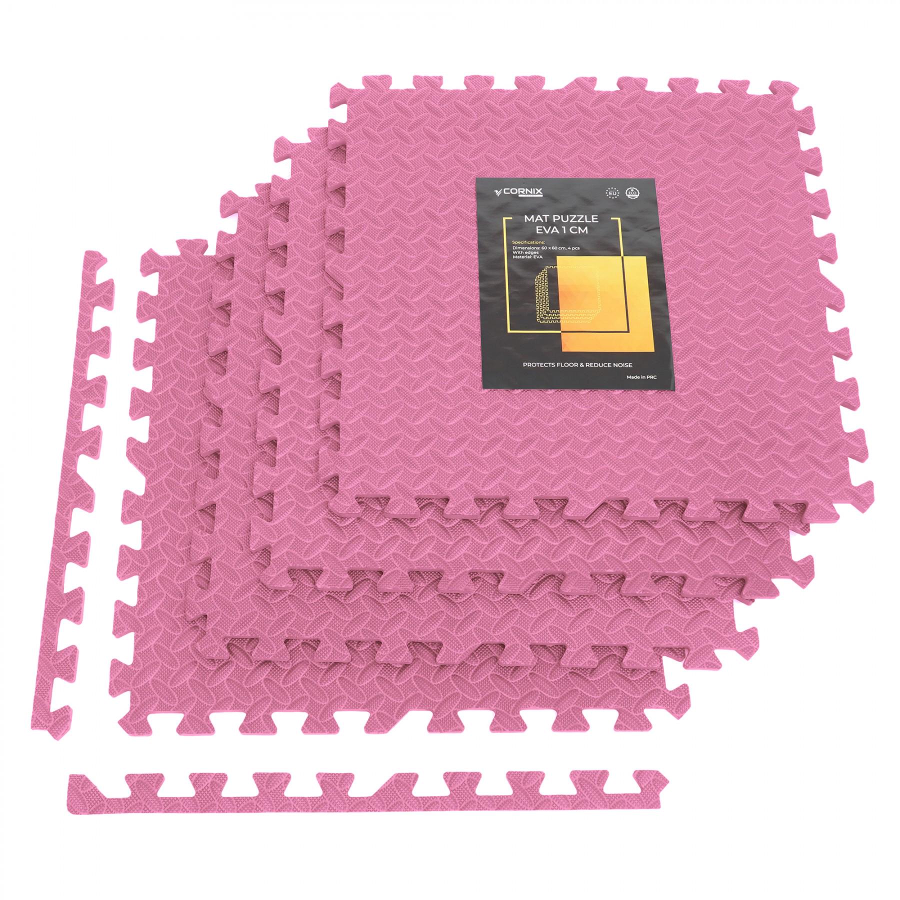 Мат-пазл Cornix Mat Puzzle EVA XR-0230 120x120x1 cм Pink (41131) - фото 1