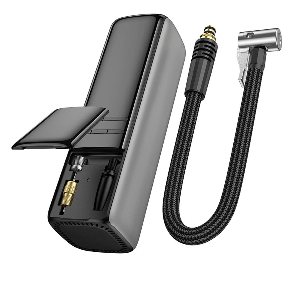 Насос автомобільний Borofone FC1 компрессор 160 PSI LED підсвічування Чорний (620014) - фото 3 Насос автомобільний Borofone FC1 компрессор 160 PSI LED підсвічування Чорний (620014) - фото 3