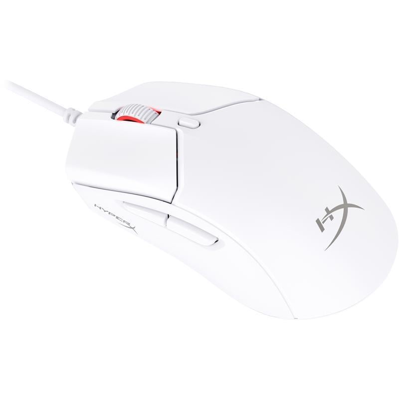 Мишка провідна ігрова HyperX Pulsefire Haste 2 RGB 26000 DPI 8000 Гц тефлонові глайди White (629411) - фото 3
