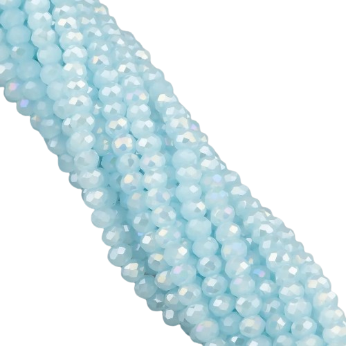 Намистини Swarovski АВ огранювання рондель 3х2,5 мм 38 см 160 шт. Небесний світлий (БС2091а92)