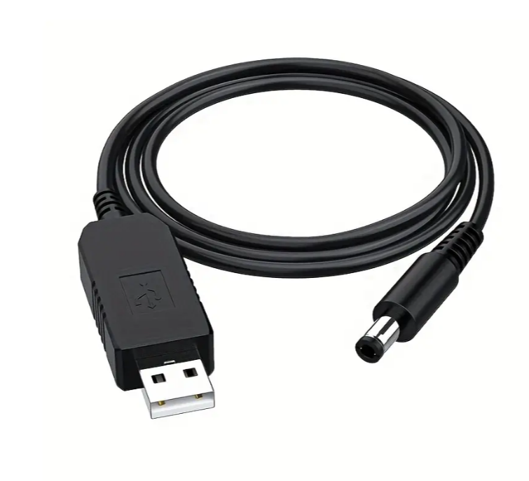 Кабель для роутера 9 и 12 Вт с преобразователем DC 5v USB-DC 9,12 V 5,2 mm