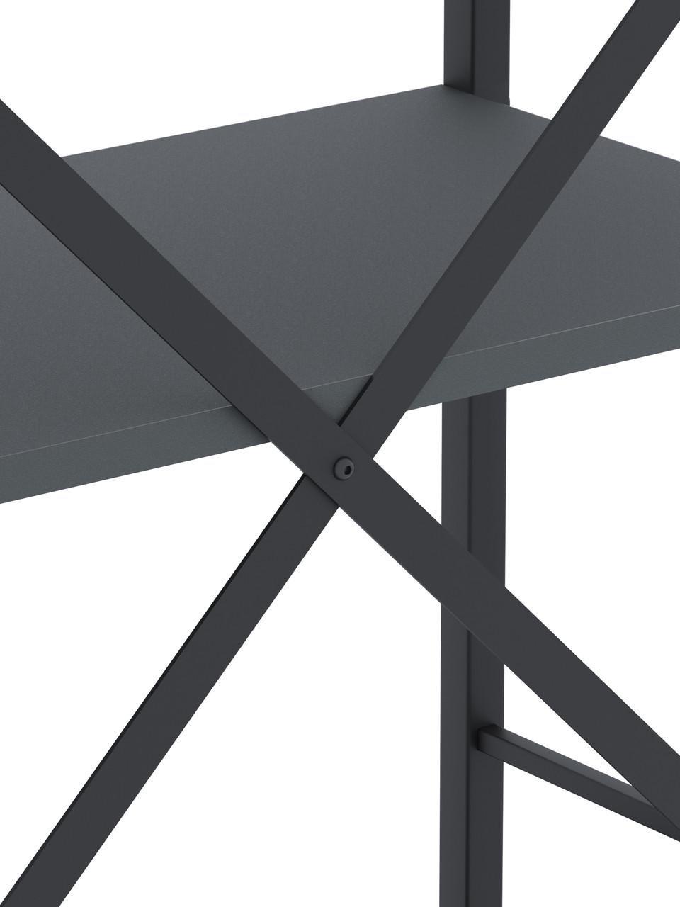 Стелаж Меткас Лофт 35 кг/полицю 6 полиць ЛДСП 1800x600x240 мм Антрацит (2640911723) - фото 7 Стелаж Меткас Лофт 35 кг/полицю 6 полиць ЛДСП 1800x600x240 мм Антрацит (2640911723) - фото 7