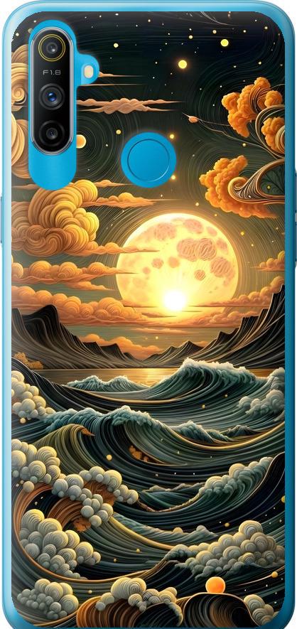 Чехол на Realme C3 Арт волны (6332u-1889-42517)