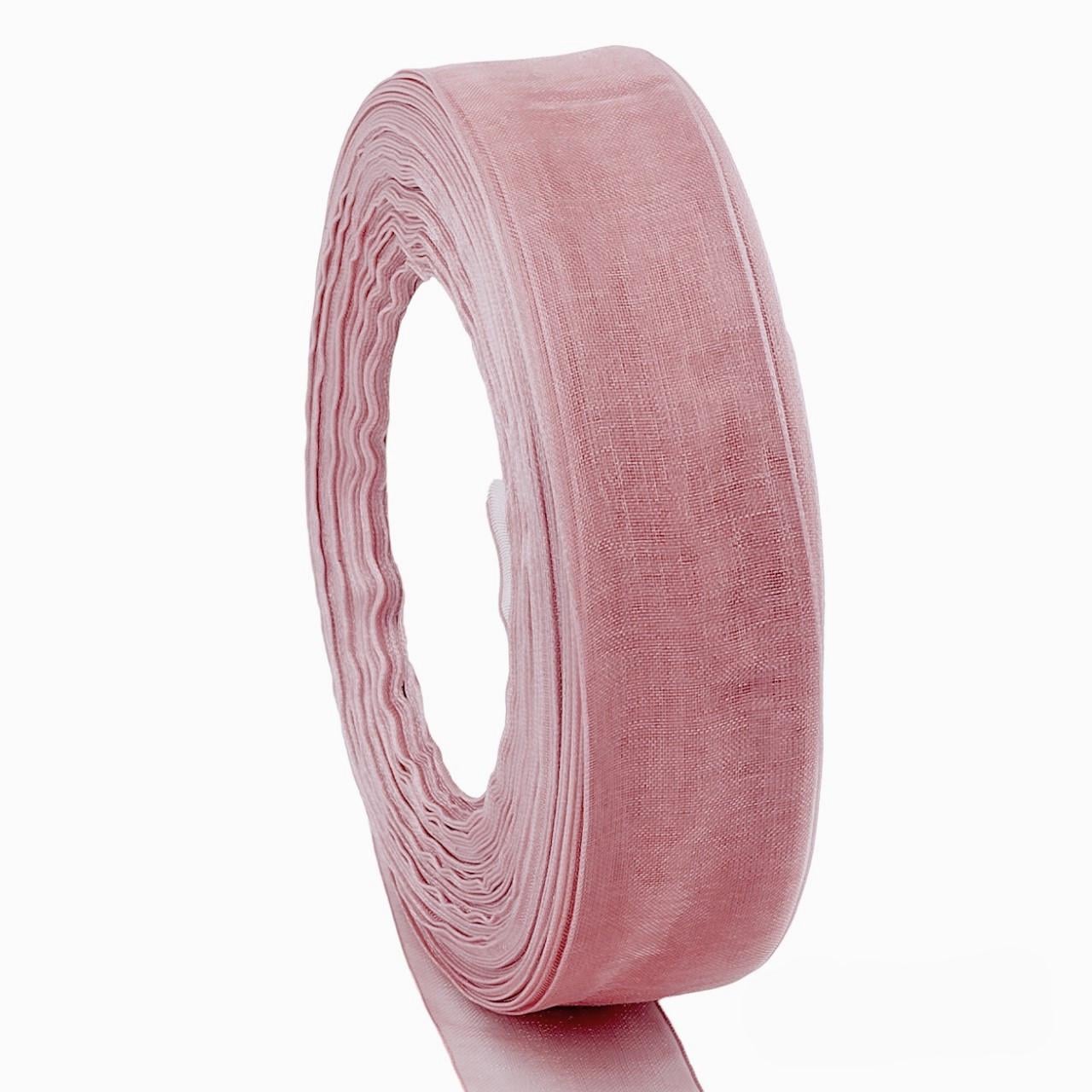Лента органза 4 см 1 рулон 45 м Пыльная роза (ЛТ0040о59) Лента органза 4 см 1 рулон 45 м Пыльная роза (ЛТ0040о59)