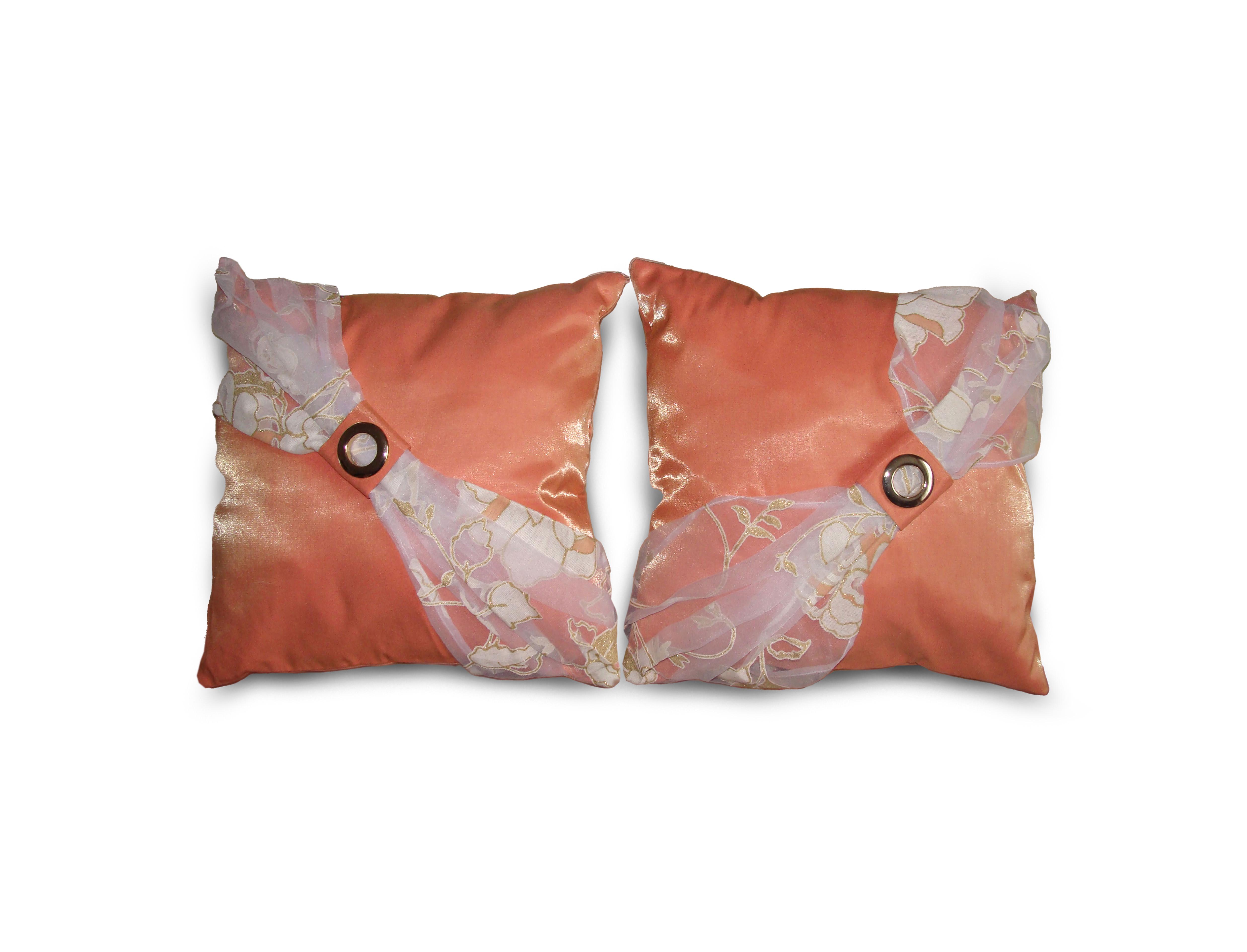 Комплект декоративных подушек Firanka Hand Made 40х40 см 2 шт. Персиковый (п_0385)