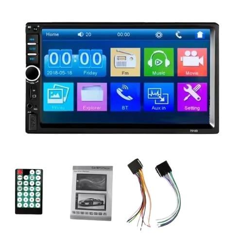 Автомагнитола сенсорная Acodo 2Din 7018B MP5-плеер/7"/Bluetooth/USB/TF/FM