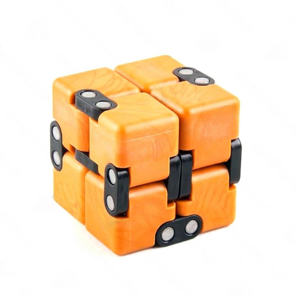 Игрушка-антистресс Бесконечный кубик фиджет 7,3x3,6x1,8 см Желтый Игрушка-антистресс Бесконечный кубик фиджет 7,3x3,6x1,8 см Желтый