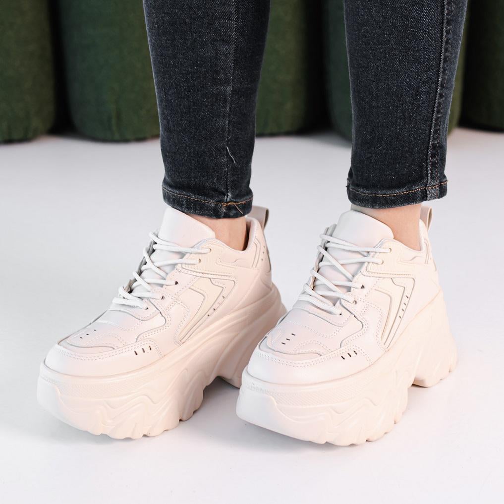Кросівки жіночі Fashion Janice 3918 р. 40 24,5 см Бежевий (10424735)