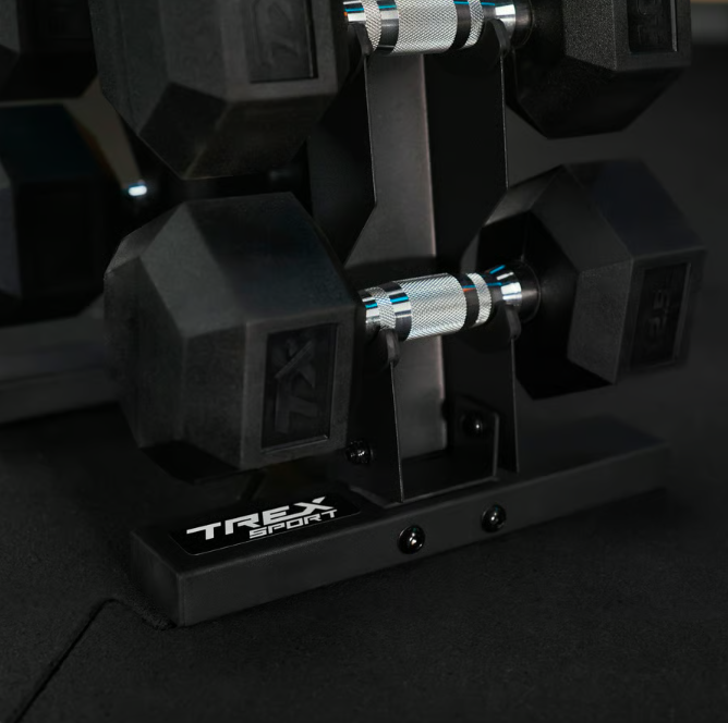 Стійка-піраміда TREX Sport TX-055DR для зберігання 5 пар гантелей (5091) - фото 8 Стійка-піраміда TREX Sport TX-055DR для зберігання 5 пар гантелей (5091) - фото 8