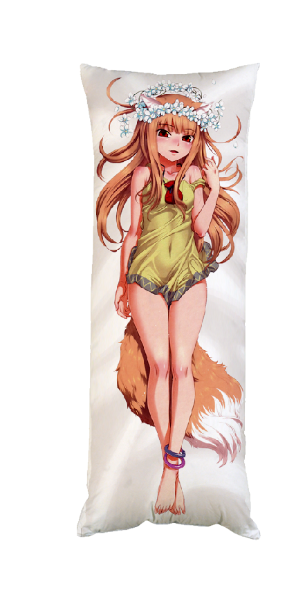 Подушка дакимакура Хоро волчица декоративная ростовая для обнимания 30x60 см (1833997794)