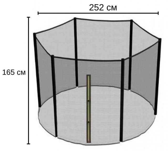 Сітка для батута 252 см 6 стовпчиків (26202501) - фото 7 Сітка для батута 252 см 6 стовпчиків (26202501) - фото 7