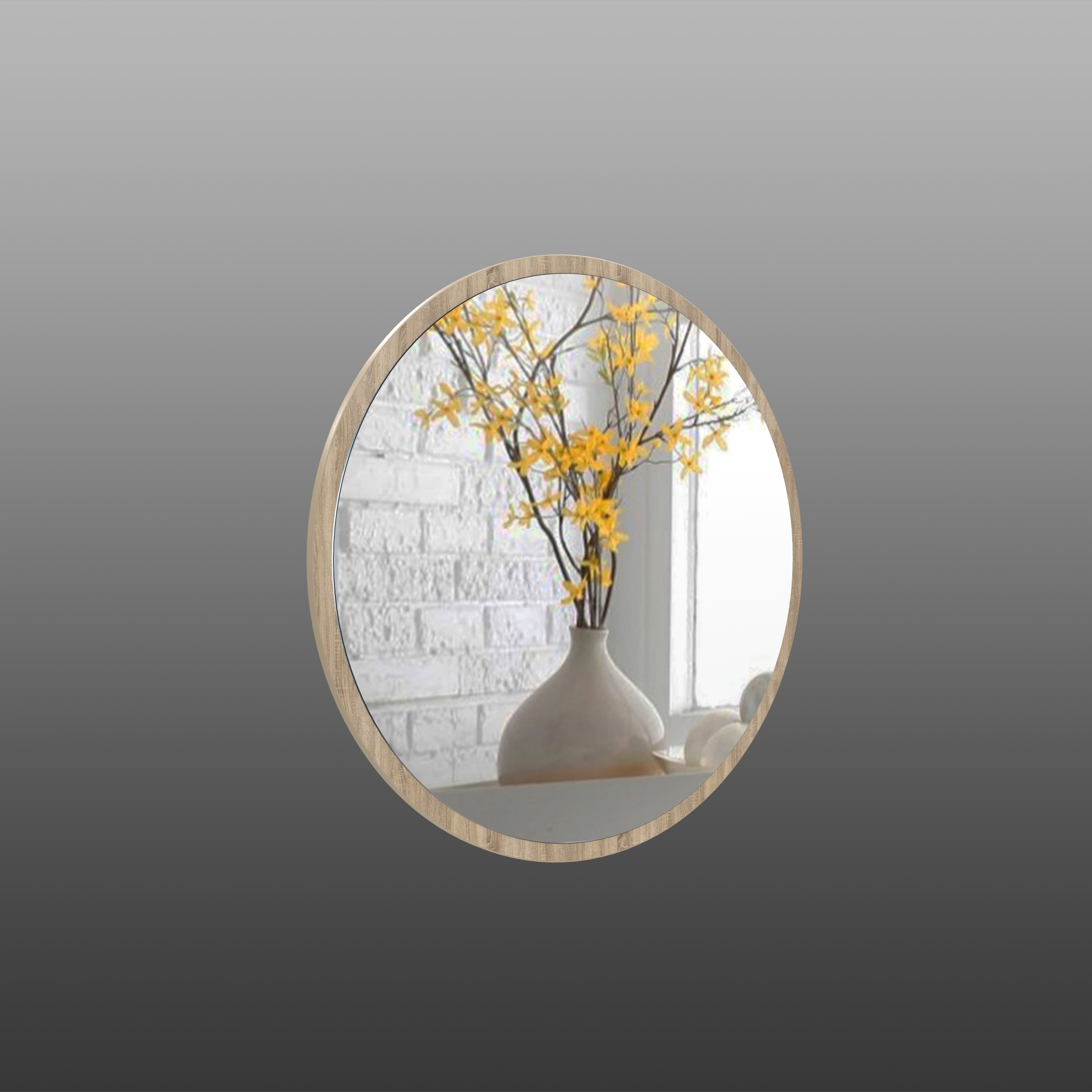 Зеркало настенное круглое Art-Com 800 мм Дуб сонома (Z 6) Зеркало настенное круглое Art-Com 800 мм Дуб сонома (Z 6)