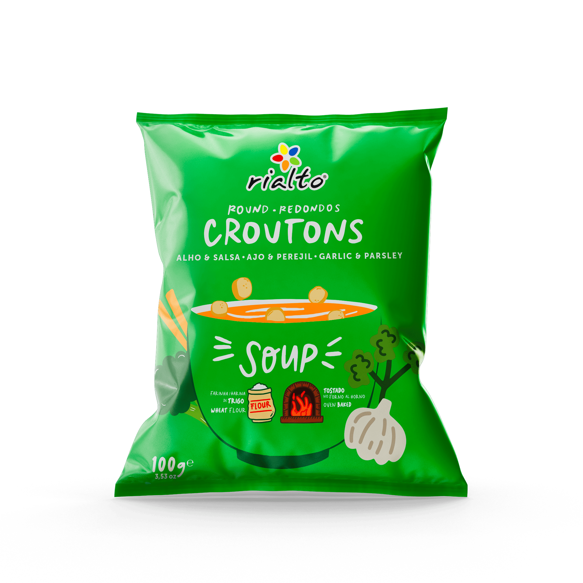 Крутони круглі часник та петрушка 100 г