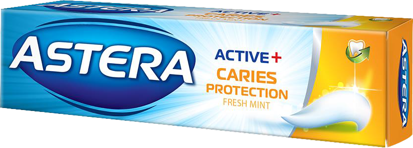 Зубна паста Astera Active + Caries Protection 110 г (10757326) - фото 1