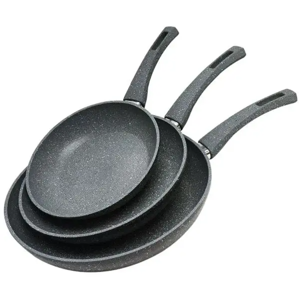 Набір сковорідок Benson BN-578 з антипригарним мармуровим покриттям 20/24/28 см