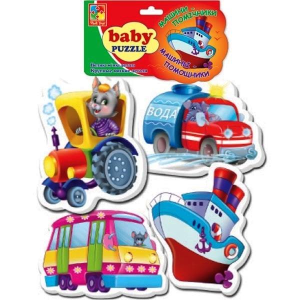 Пазли бебі VT1106-10 Машини-помічники 4 шт. (VT1106-08)