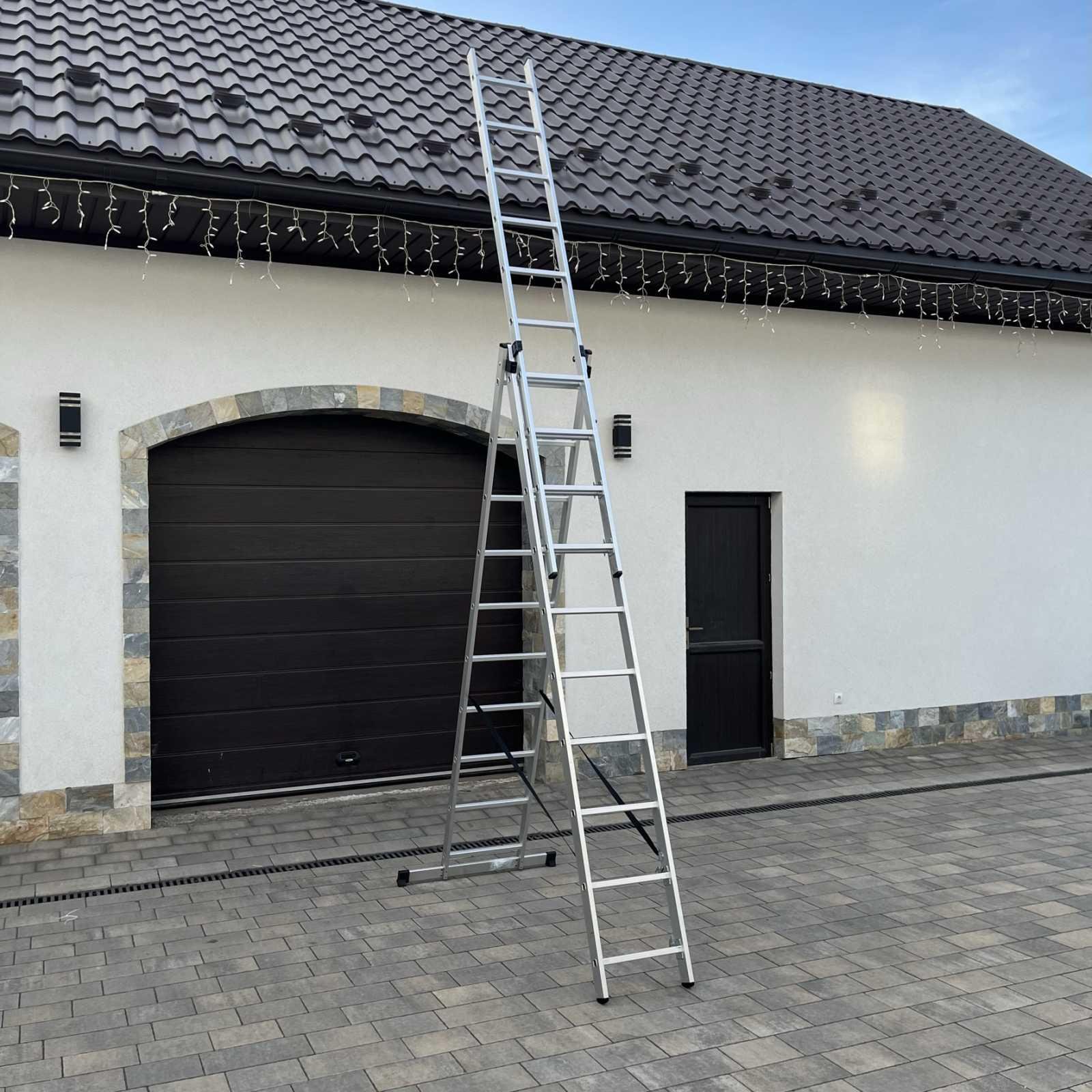 Драбина алюмінієва Higher універсальна розкладна 3х10 (10174481) - фото 8 Драбина алюмінієва Higher універсальна розкладна 3х10 (10174481) - фото 8