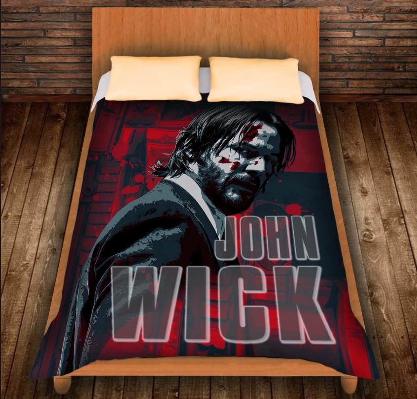 Плед с 3D принтом Джон Уик 150х200 см (epi_0227)