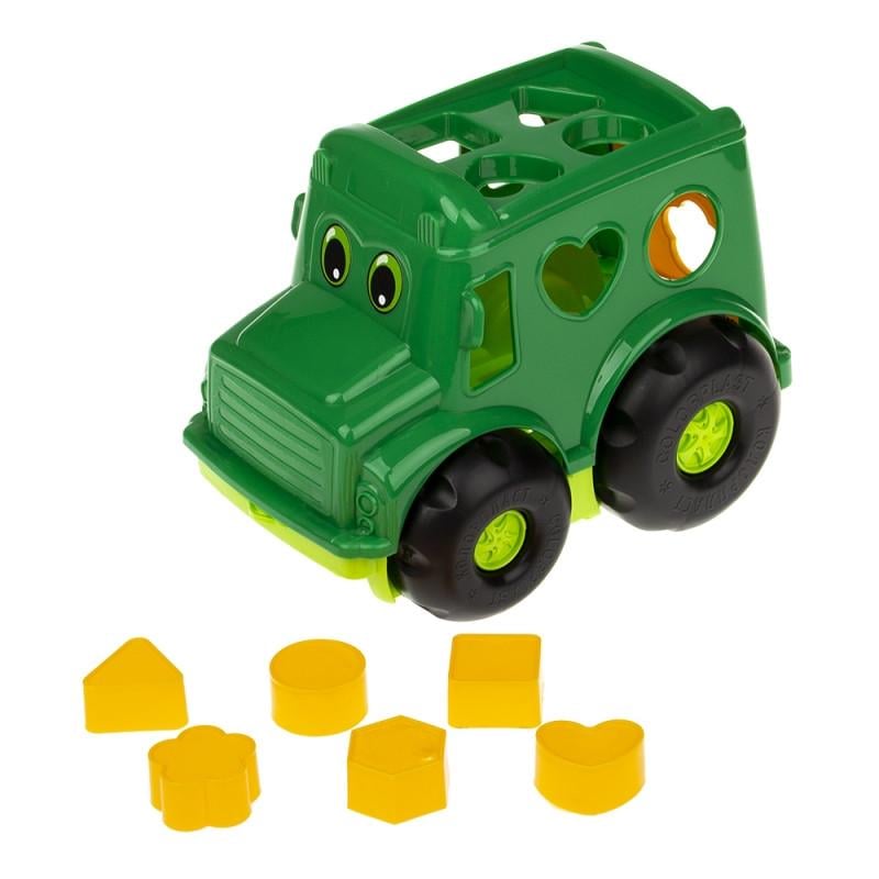Сортер-автобус Colorplast Бусик №1 от 1 года зеленый (VL-337-V-127) Сортер-автобус Colorplast Бусик №1 от 1 года зеленый (VL-337-V-127)