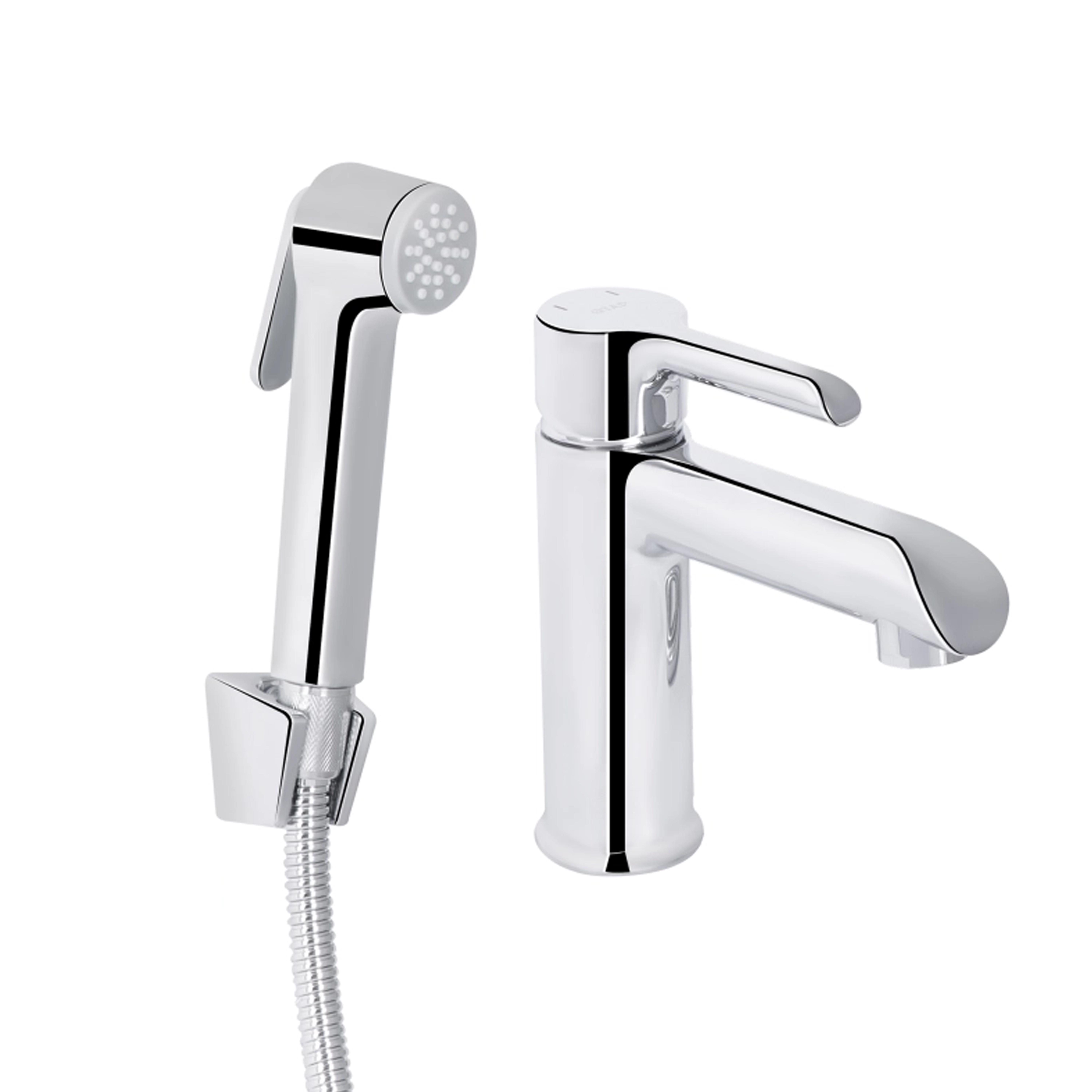 Смеситель для раковины Qtap Grand с гигиеническим душем Chrome (QTGRA272CRM45670)