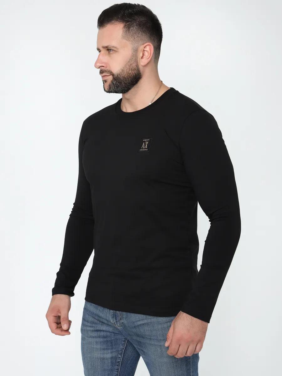 Лонгслив мужской Armani exchange Icon Period Logo AX-75-106 3XL Black - фото 2 Лонгслив мужской Armani exchange Icon Period Logo AX-75-106 3XL Black - фото 2
