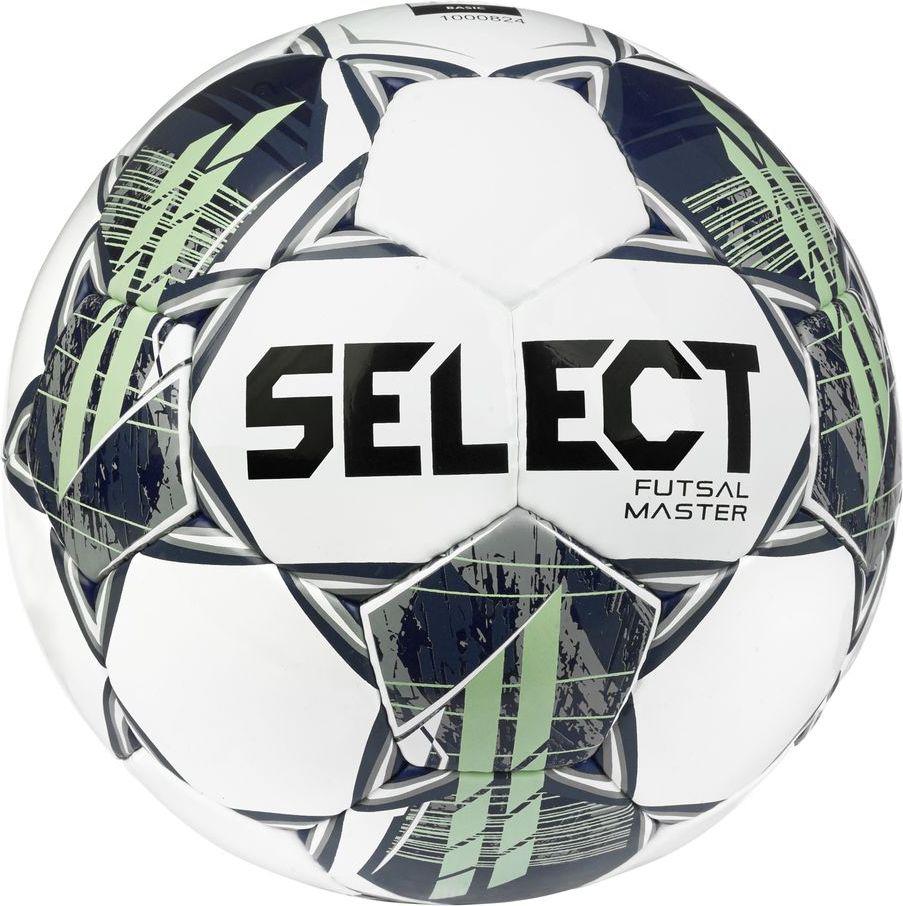 М'яч футзальний Select Futsal Master v22 4 Білий/Зелений (104346-334-4)