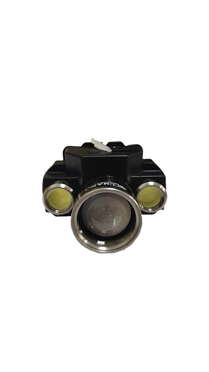 Ліхтар налобний Lumano LED 18650 Zoom 601 4 режими/стробоскоб/3 лінзи метал/пластик 10W