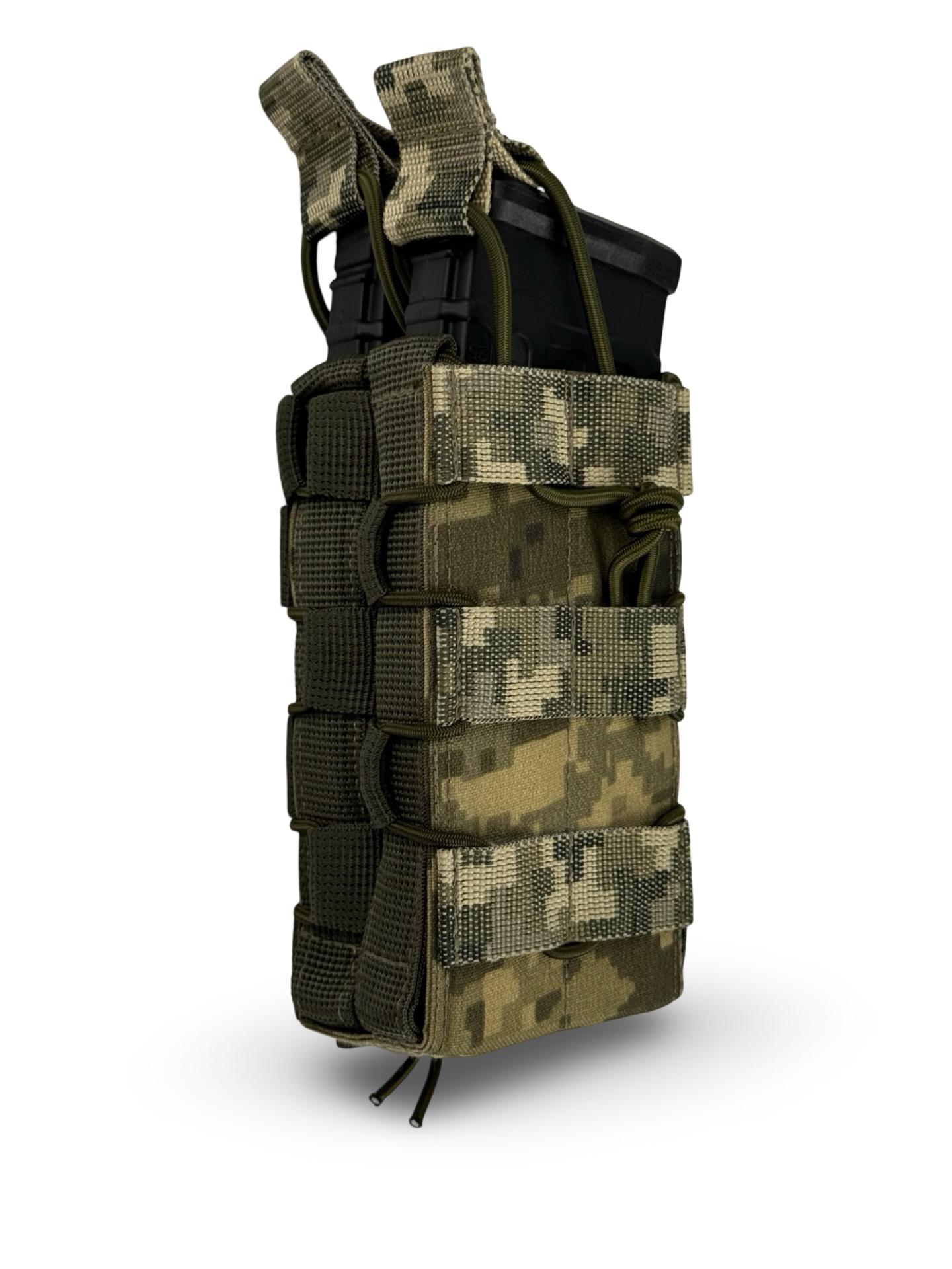 Подсумок под магазин АК двойной Пиксель