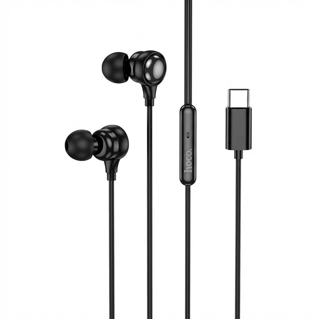 Наушники Hoco M116 Type-C вакуумные с микрофоном Hi-Fi стерео 1,2 м Черный (32157427)