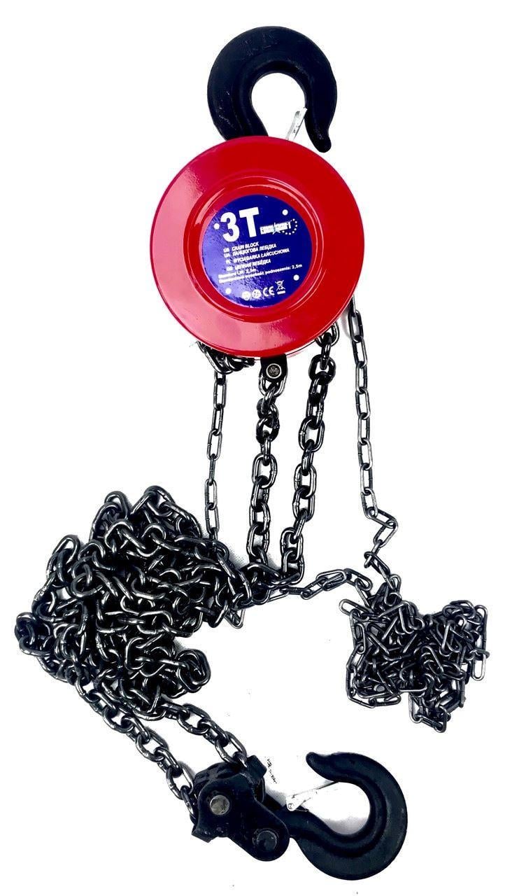 Таль ручна вантажна LEX ланцюгова 3 т 2,5 м (L3T)