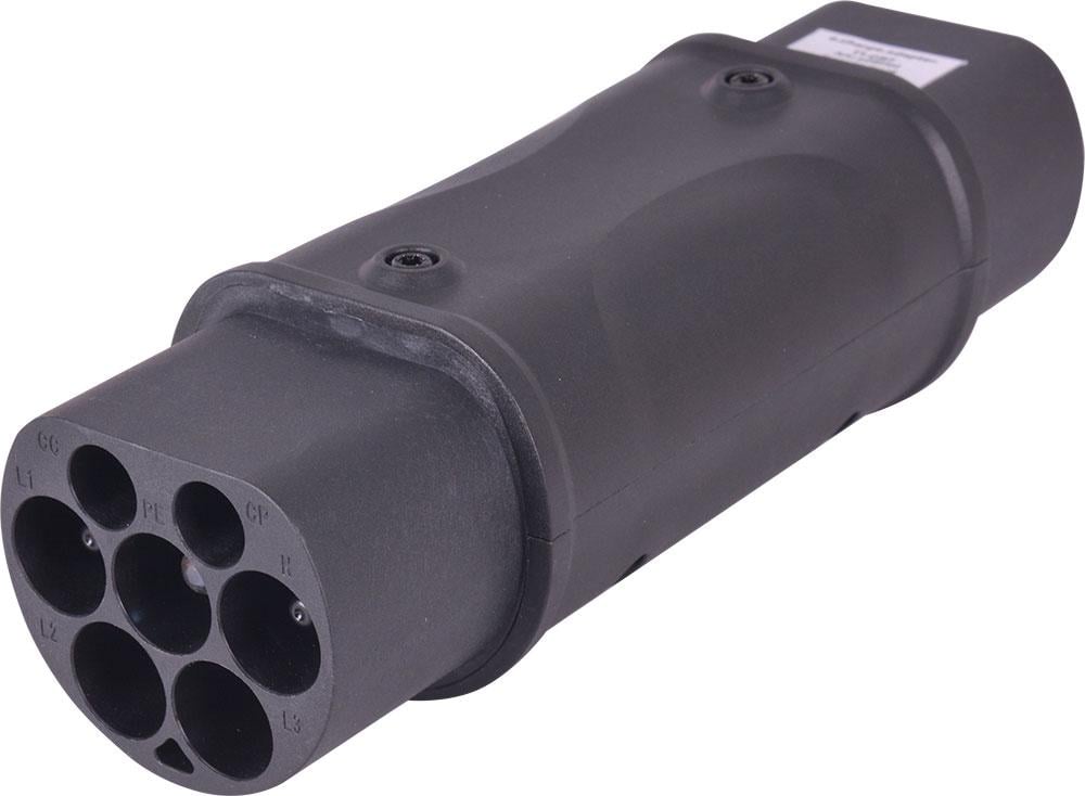 Адаптер перехідник E.NEXT e.charge.adapter.T2-GBT-1 із T2 на GBT 32А 230В моноліт IP55 (p085102)