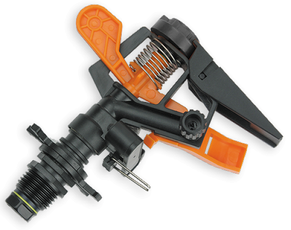 Ороситель пульсивный AQUA JET BLACK LINE с наружной резьбой 1/2"/ø 22 м (AJ-TS6001)