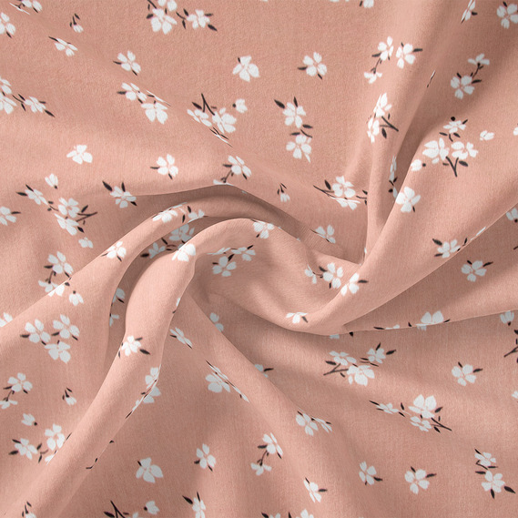 Тканина штапель твіл IDEIA V-201/2 Любисток 1,5 м Бежевий/Квітковий (2200004208466)