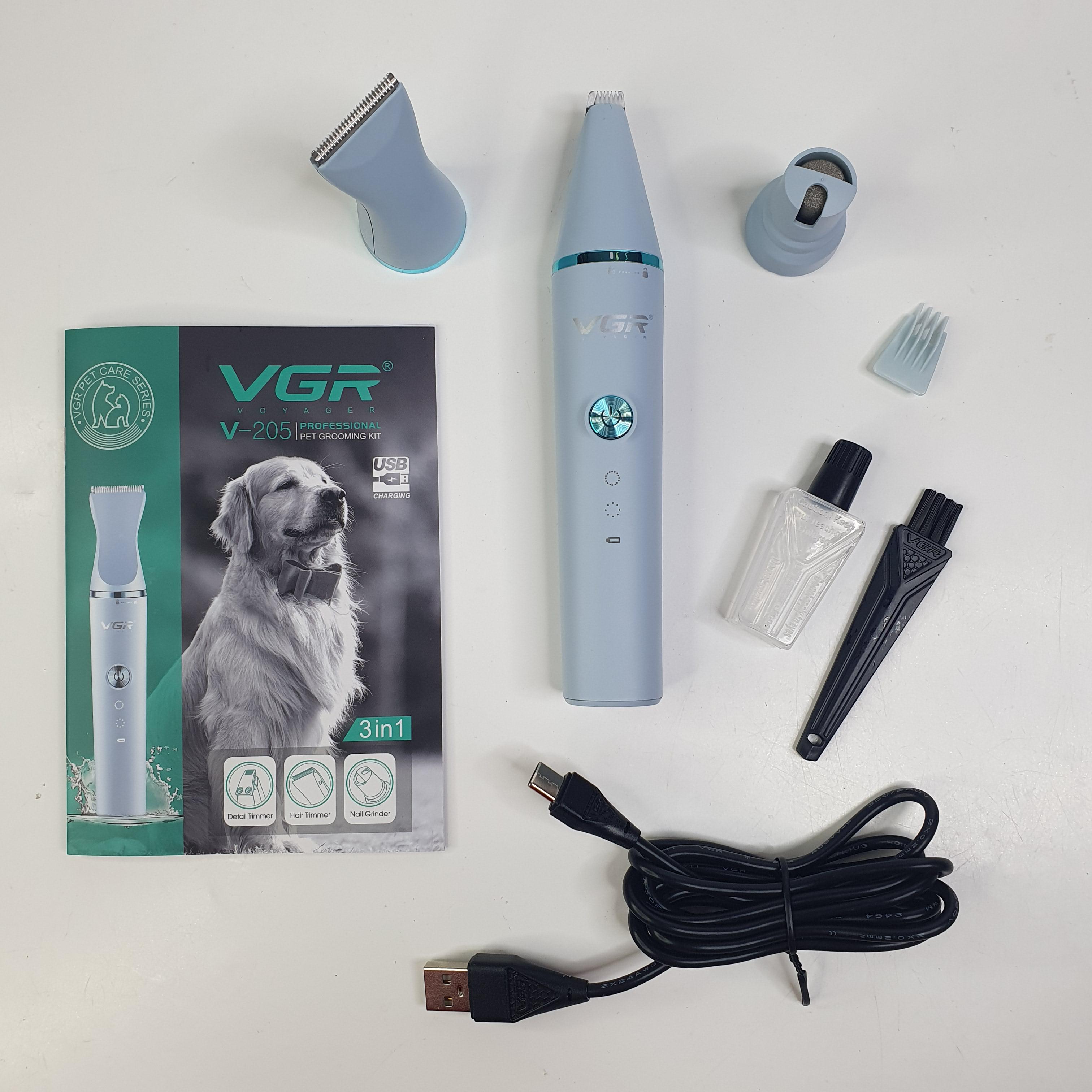 Машинка для стрижки животных VGR V-205 5 Вт Голубой