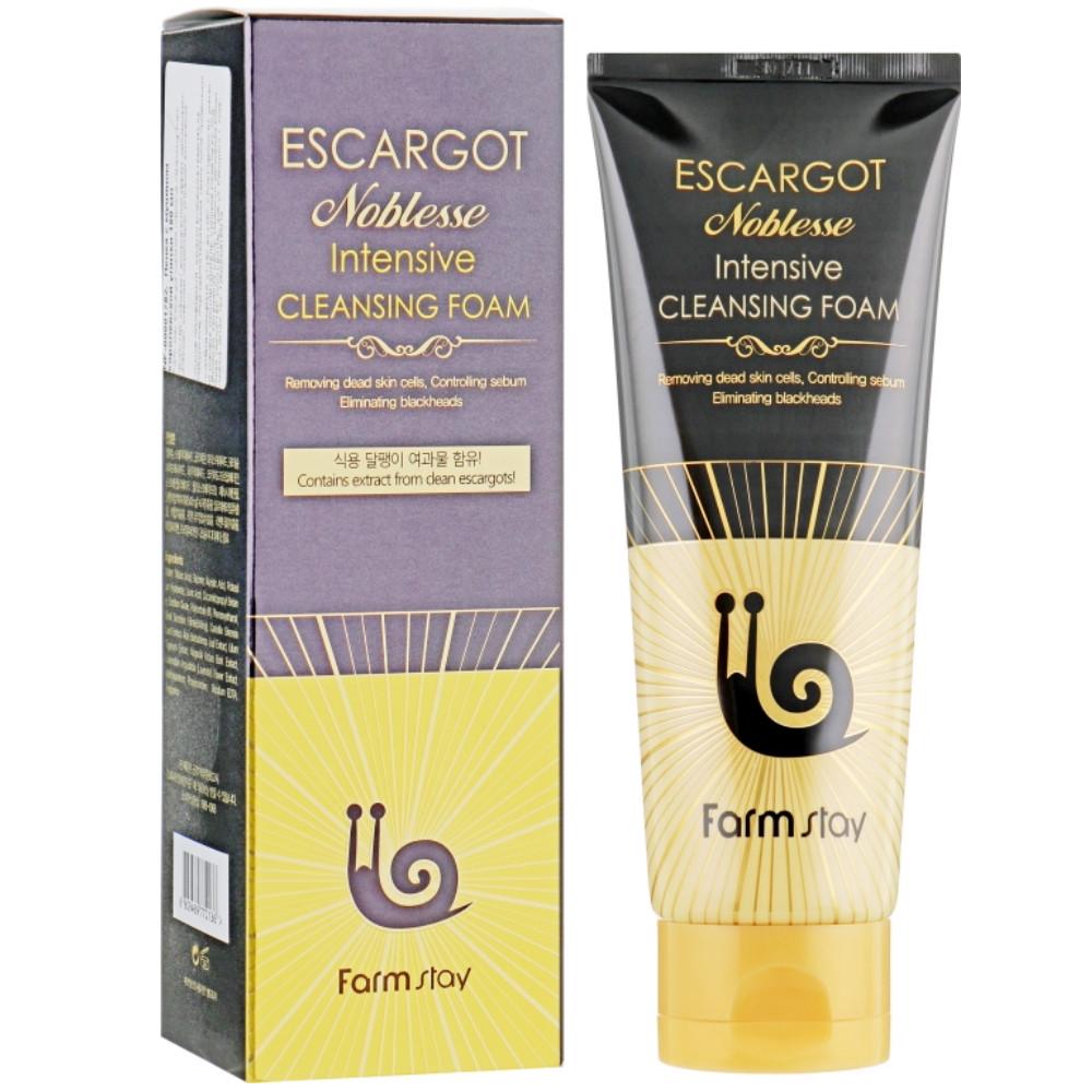 Пенка для умывания лица Farmstay Escargot Noblesse Intensive Cleansing Foam с муцином улитки 180 мл (805162080)