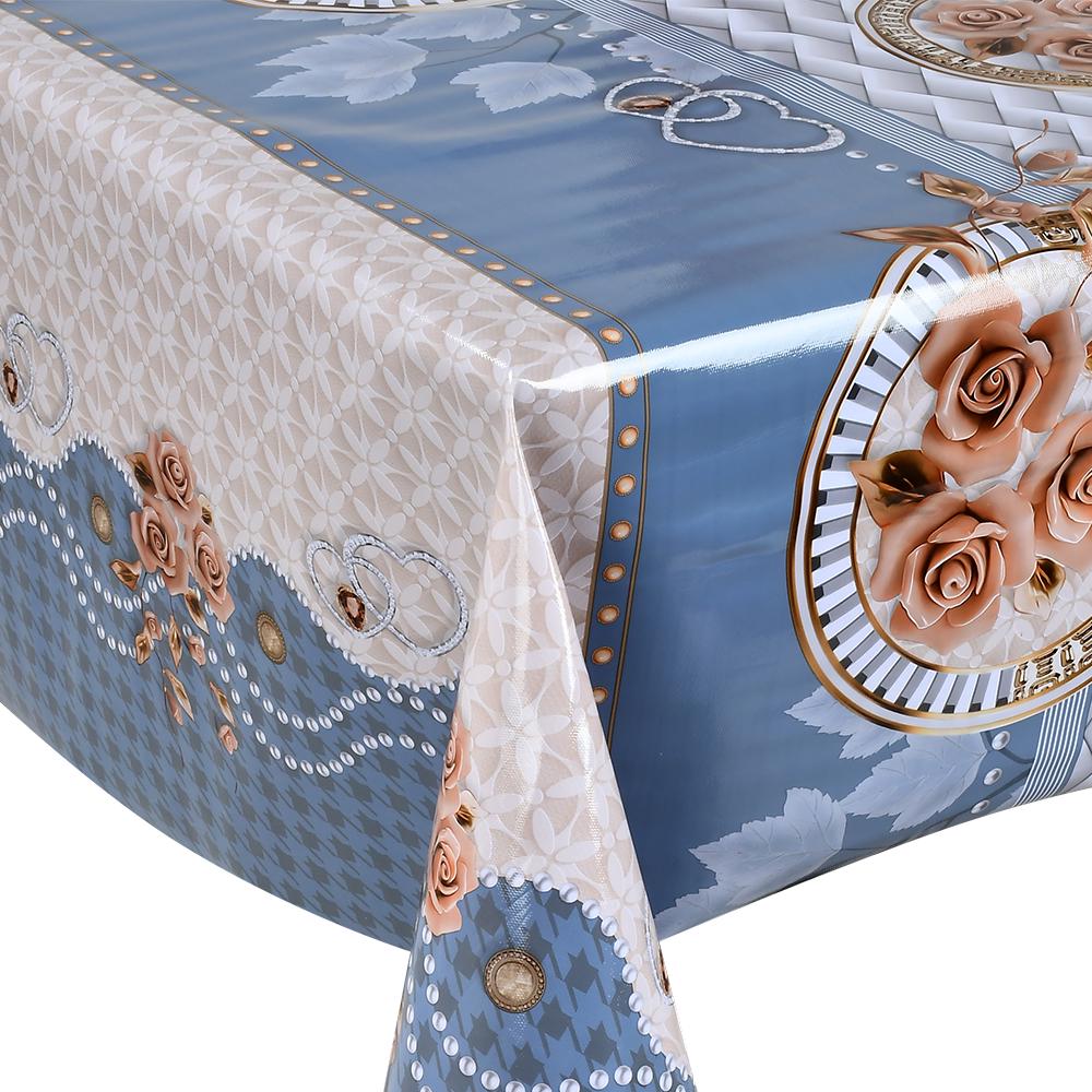 Клеенка ПВХ глянцевая Stenson Glossy 3-х шаровая на тканевой основе 1,37х20 м Разноцветный (MA-5290)