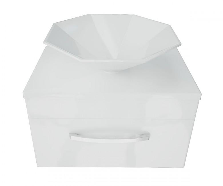 Тумба підвісна Snail Мадлен з умивальником Сіріус 700KM113 Білий (22076)