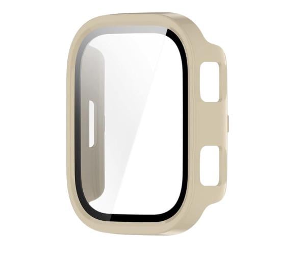 Чехол с защитным стеклом Protective Cover with Glass для Amazfit Bip Max Бежевый