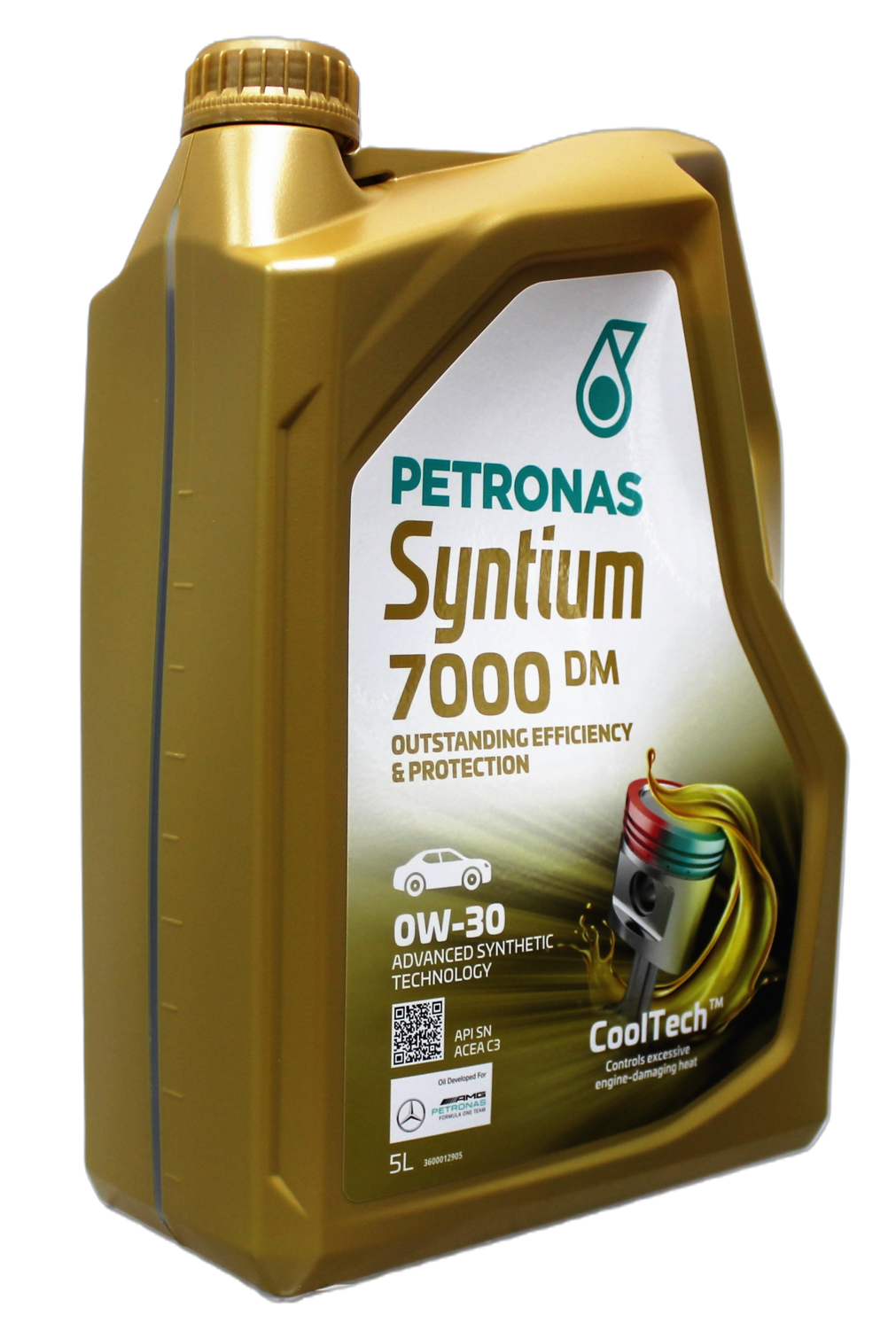 Моторна олива PETRONAS LUBRICANTS Syntium 7000 DM 0W-30 0W30/SN/ACEA C3/MB 229.51/229.52/RN0700