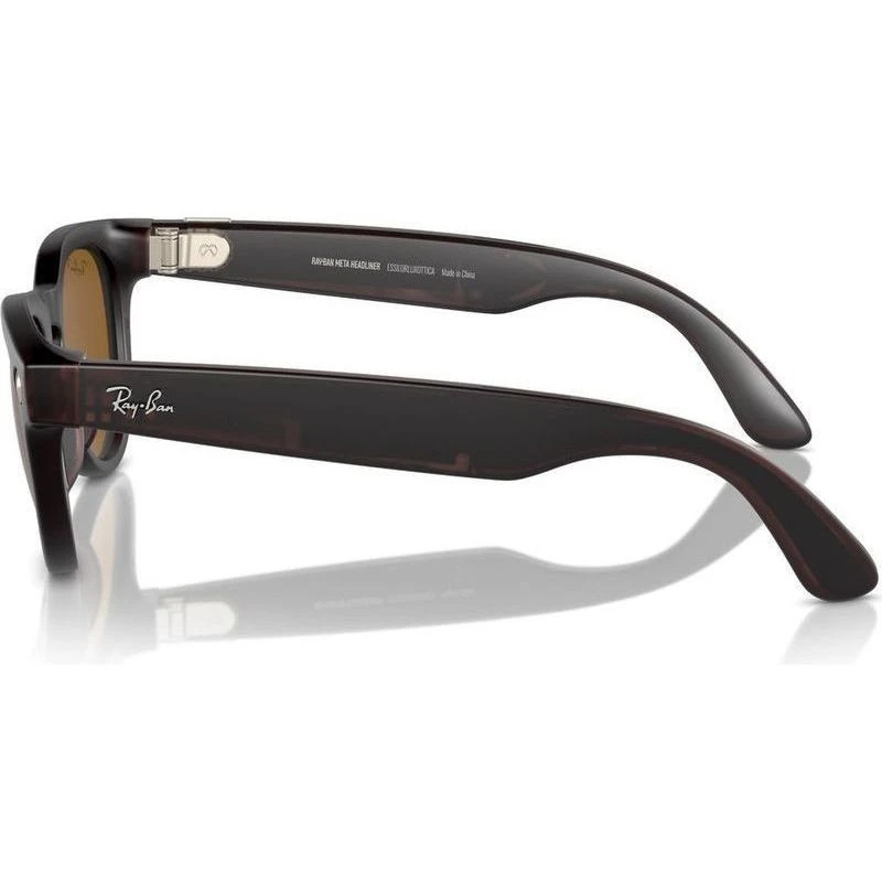 Смарт-очки Ray-Ban Meta Headliner Matte Rebel Black Frame/Brown Lenses RW4009 675483 50-23 - фото 5