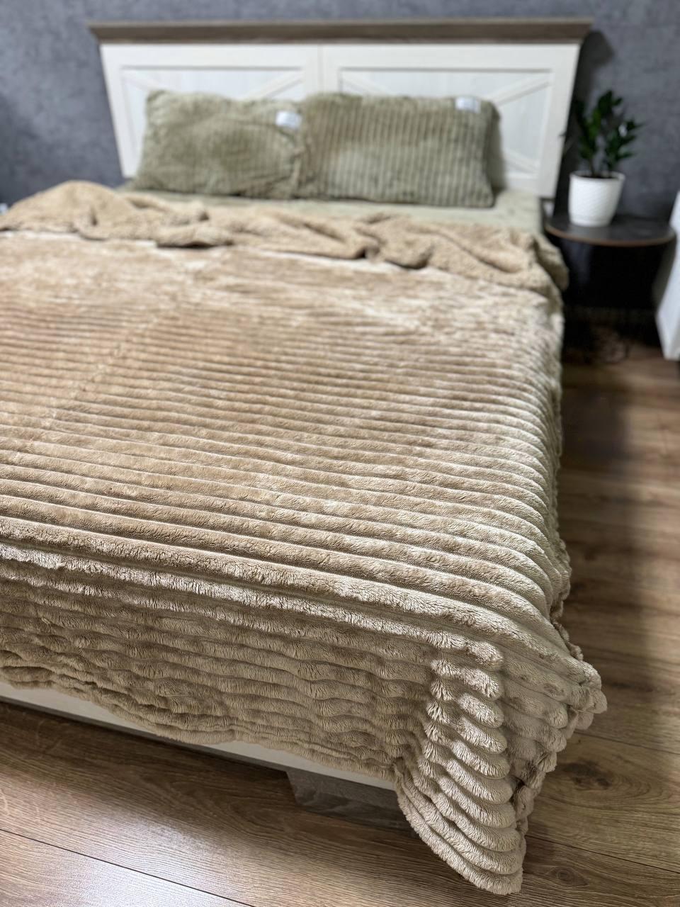 Покрывало-плед Овчина евро 200х220 см Бежевый - фото 1 Покрывало-плед Овчина евро 200х220 см Бежевый - фото 1