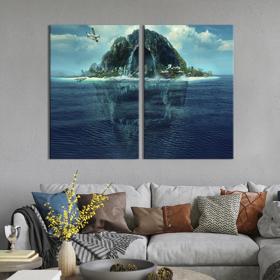 Картина на холсте Fantasy Island 111x81 см (1475-2)