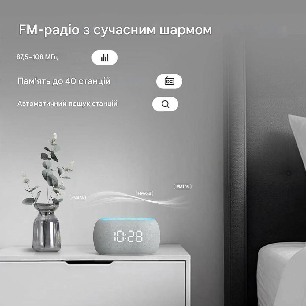 Будильник РадиоANJANK AC209F с FM-радио цифровым дисплеем и двойным питанием - фото 3